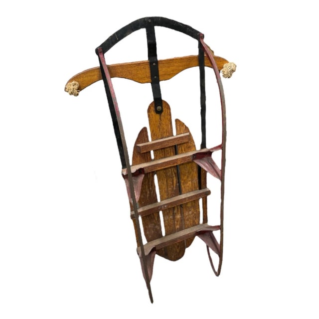 Vintage 1960s Snow Sled For Sale - Image 4 of 4