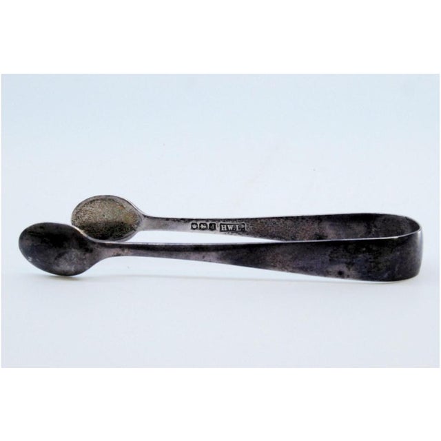 Plain Silver Sugar Tongs For Sale - Image 3 of 6