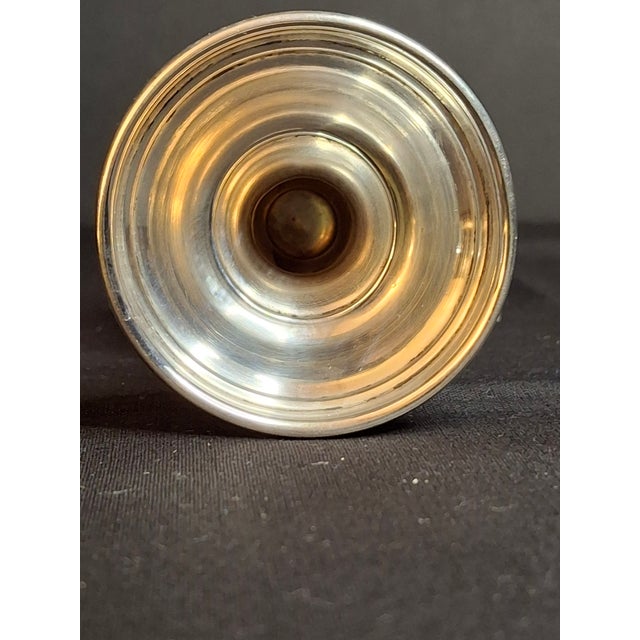Vintage Sterling Silver Besamim Spice Tower Havdalah Judaica Bells Flags 72g For Sale - Image 13 of 17