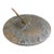 Vintage English Country Iron Garden Sundial With Zodiac Signs For Sale