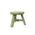 Distressed Light Green Round Top Tri-Legs Small Short Stool Table Stand For Sale In San Francisco - Image 6 of 6