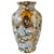 Vintage Chinese export porcelain vase featuring an all-over gilded ground and decorated with raised polychrome enameling...