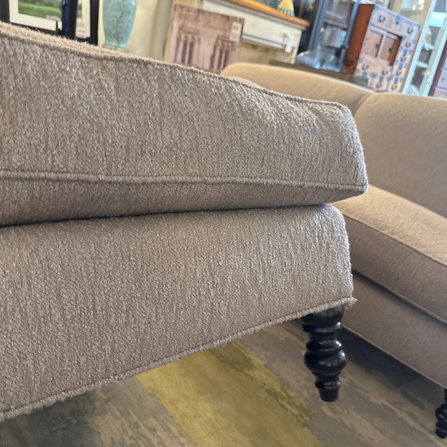J. Fitzgerald English Traditional Rolled Arm Sofa on Casters For Sale - Image 11 of 12