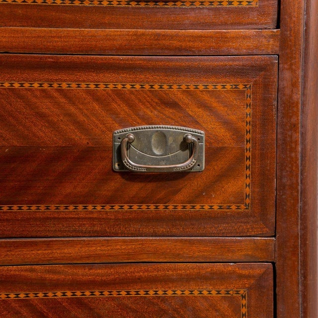Brown Wooden Chest of Drawers, 1950s For Sale - Image 3 of 10