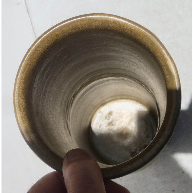Large, Tall, Stoneware Cylinder Vase For Sale In New York - Image 6 of 9