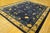 1920s Blue Navy Floral Deco Antique Chinese Peking Rug Handknotted Wool For Sale In New York - Image 6 of 11