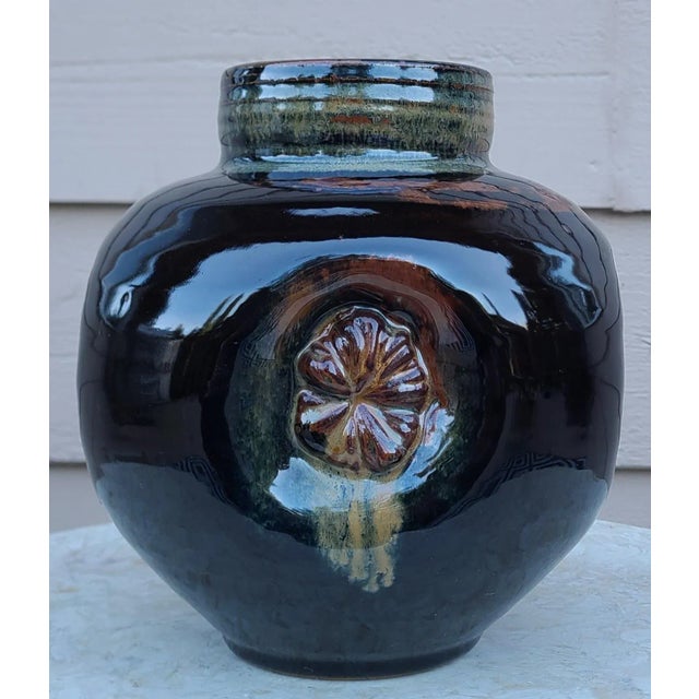Vintage Royce Yoder Studio Art Pottery Vase For Sale - Image 4 of 13
