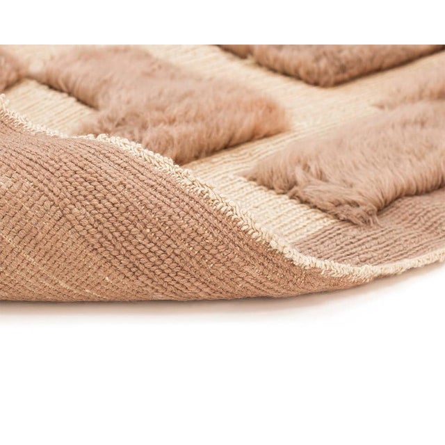 Hand-Knotted Wool Rug by Azele Studio For Sale - Image 4 of 11