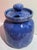 Ceramic Vintage Bybee Pottery Cobalt Blue Lidded Honey Pot For Sale - Image 7 of 10