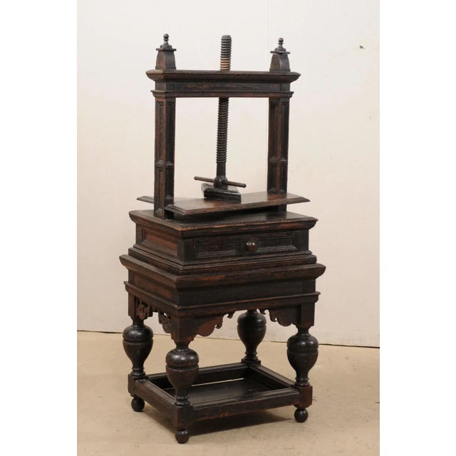 Early 18th Century 18th Century Flemish Freestanding Book Press For Sale - Image 5 of 12