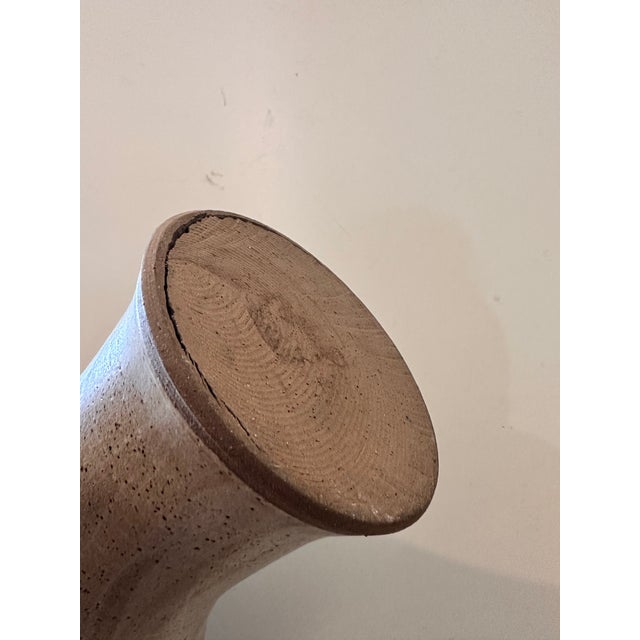 Ceramic Large Tan Ceramic Vessel by Stephen May For Sale - Image 7 of 8