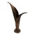 West Germany Lily of the Valley Bronze Bud Vase For Sale