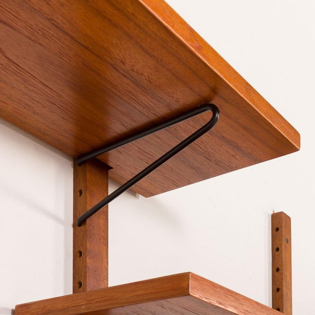 Mid-Century Scandinavian Teak Wall Unit, 1970s For Sale - Image 11 of 16