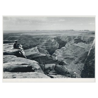 Person, Canyon, Utah, 1960s, Black and White Photograph For Sale