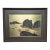 Vintage 24k Gold Leaf & Copper Chōkin Metal Relief Landscape Panel — 1970s For Sale