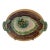 Late 19th Century Victorian Oval Majolica Ceramic Platter Decorated With Large Leaf For Sale