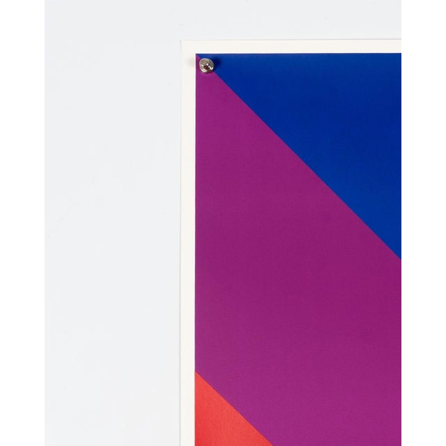 Blue Olympics Serigraph Poster by Max Bill, 1972 For Sale - Image 8 of 9