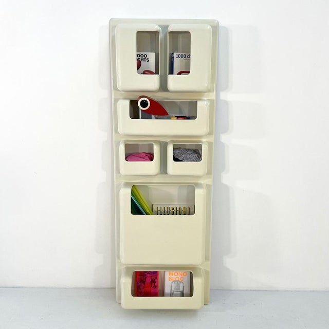 Cream Utensil Wall Shelf by Giorgio De Ferrari for Elco, 1970s For Sale - Image 8 of 10