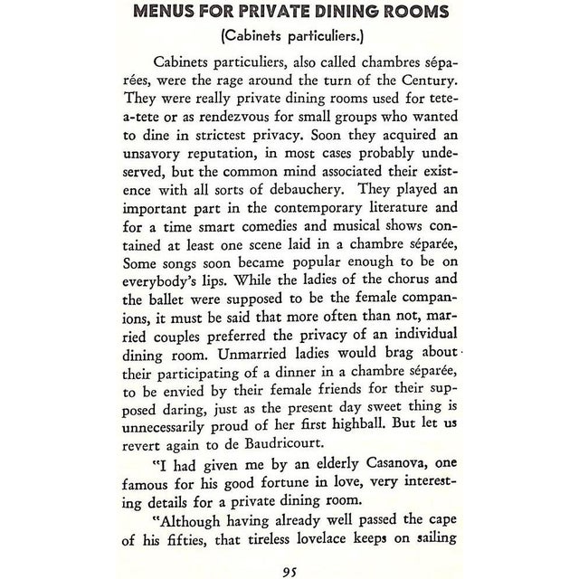 1950s "Cuisine D'Amour: A Cook Book for Lovers" 1952 Heartman, Charles For Sale - Image 5 of 7