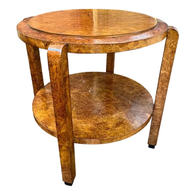 Mid 20th Century Wood Round Table For Sale