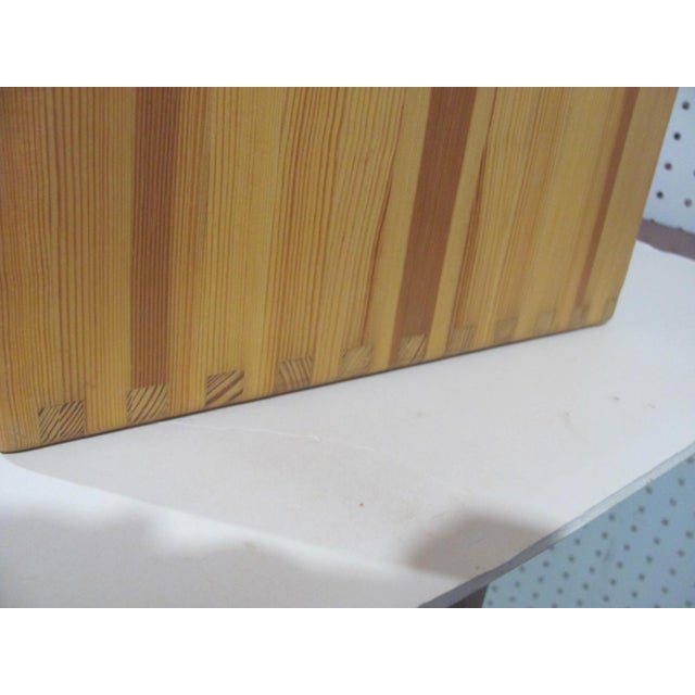 Karl Andersson & Söner Borge Mogensen Hanging Pine Shelf Two Levels Signed For Sale - Image 4 of 15