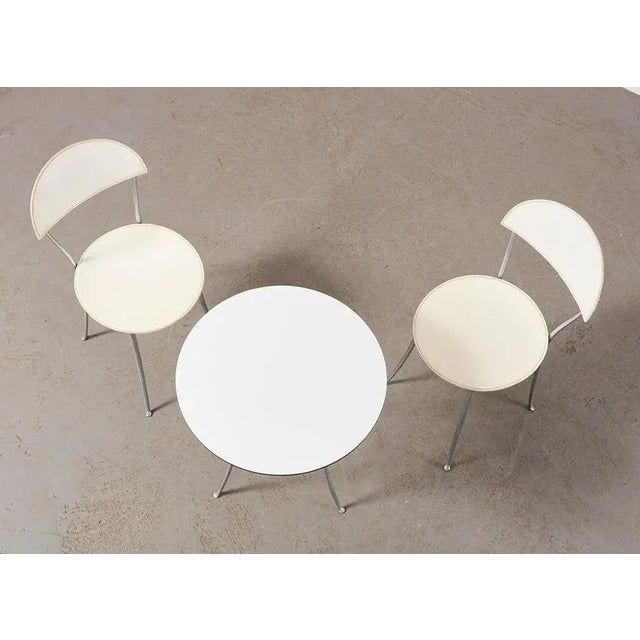 Zanotta Tonietta Chairs & Trevi Table by Enzo Mari for Zanotta, 1985, Set of 3 For Sale - Image 4 of 12
