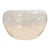Large Sculptural Clear Art Glass Centerpiece Bowl | Modernist Floating Bowl For Sale
