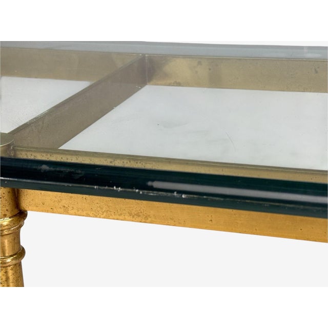 LaBarge, German Modern, Console Table, Brass, Glass, Germany, 1970s For Sale - Image 9 of 15