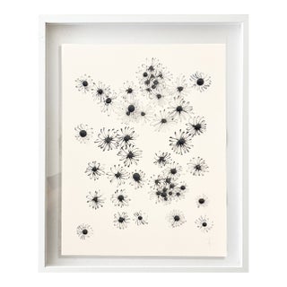 Minimalist Black & White Botanical Abstract, Framed by Jake Poser For Sale