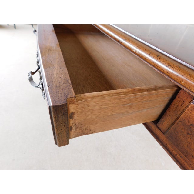 Weiman Tables French Louis XV Style ⁣⁣⁣Parquetry Inlaid Writing Desk 52"w For Sale - Image 14 of 18