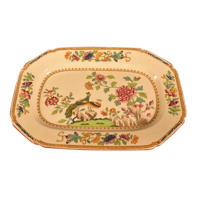 19th Century Smaller English Spode Platter For Sale