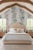 Mahjong Floral Stripe Grasscloth Wallpaper by House Party | Soap White | 8 Yards For Sale In Charlotte - Image 6 of 8