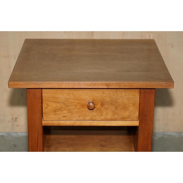 Cherrywood Side Tables or Nightstands from Harrods London, Set of 2 For Sale - Image 5 of 18