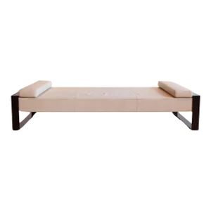 A Timeless "Padd" Leather Daybed Crafted by Christian Liaigre.