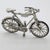 1980s Vintage Italian Handmade Genuine Silver Sport Bicycle Dollhouse Miniature Figurine For Sale - Image 5 of 8