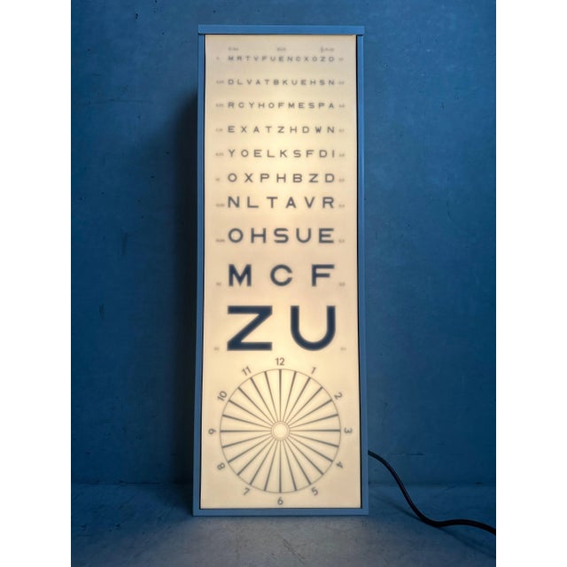 Vintage Illuminated Ophthalmologist's Reading Test, 1970s For Sale - Image 4 of 8
