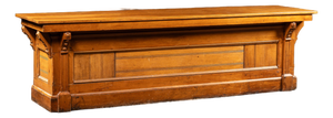 Monumental Antique Oak General Store Mercantile Counter