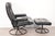 Mid-Century Modern 1970s Attributed to Ekornes Stressless Leather Recliner & Ottoman For Sale - Image 3 of 10