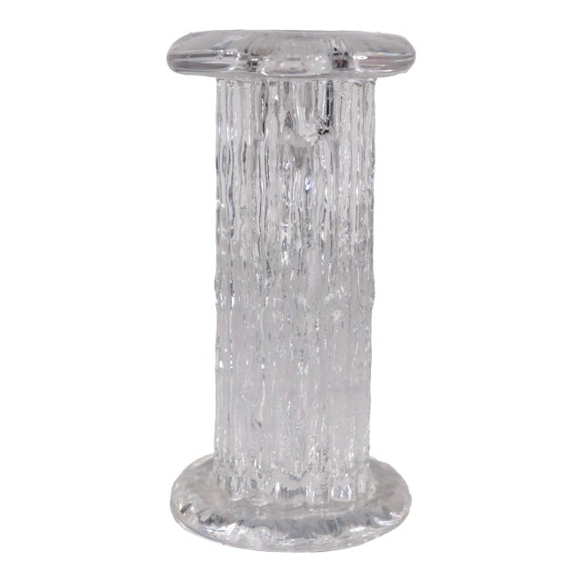 Mid Century Kosta Boda Rurik Icicle Candlestick by Ann Goran Warff 1970's For Sale