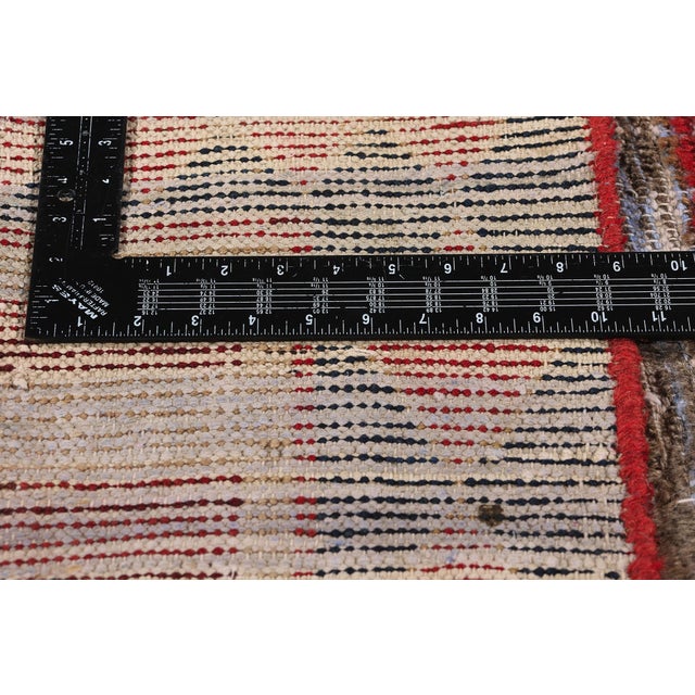 Distressed Vintage Persian Lori Striped Rug - 03'08 X 05'07 For Sale In Dallas - Image 6 of 9