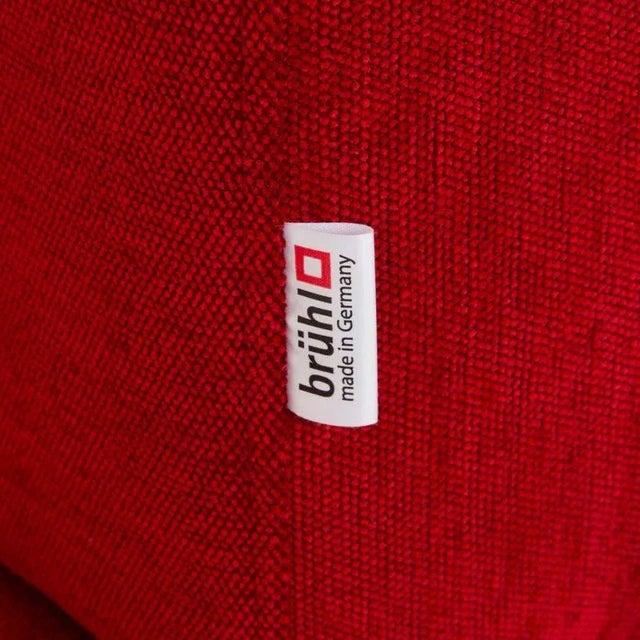 Jerry Lounger in Red Fabric from Brühl For Sale - Image 11 of 15