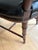 Karges Accent Side Chair Black Leather Cane Back Chinoiserie Style For Sale - Image 11 of 12