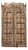 Antique Indian Bleached and Carved Teakwood Door For Sale