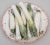 French Provincial Antique 18th Century French Tin Glaze Faience Delft Tromp l'Oeil Plate With Vegetable Sculpture of Leeks For Sale - Image 3 of 11