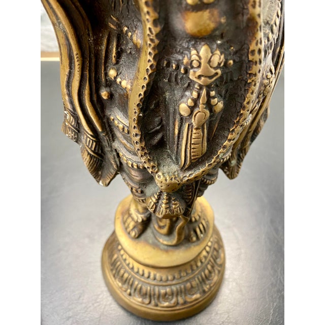 Vintage Lord Krishna Bronze Statue Chairish