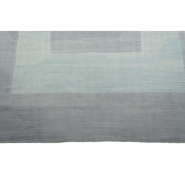 Handwoven Kilim Rug in Wool For Sale - Image 6 of 9