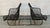 Black Pair of Vintage Mesh Spring Lounge Chairs Attributed to Russell Woodard For Sale - Image 8 of 16