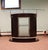 A cool and curvy dry bar with a glass top and glass and chrome accents that works equally well with an Art Deco or Mid-...