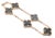 Contemporary Mid 20th Century Van Cleef & Arpels Alhambra Rose Gold Obsidian Bracelet For Sale - Image 3 of 12