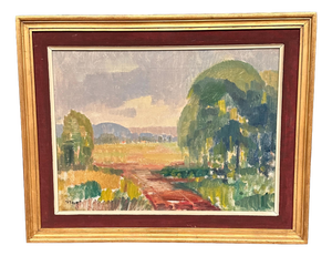 Ragnar Falk, Landscape, 1950s, Oil Painting on Canvas, Framed